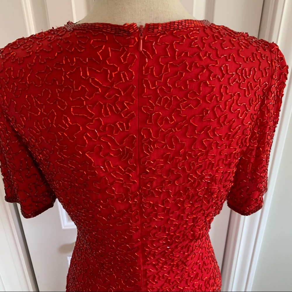 A.J. Bari vintage 100% silk dress - Picture 3 of 7